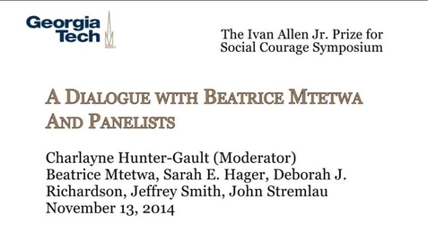 Thumbnail for entry A Dialogue with Beatrice Mtetwa and Panelists - Beatrice Mtetwa