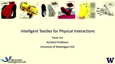 Thumbnail for Yiyue Luo —  Intelligent Textiles for Physical Interactions