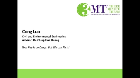 Thumbnail for Cong Luo - Your Pee is on Drugs: But We Can Fix It