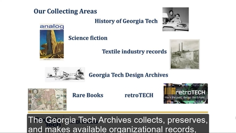 Thumbnail for Georgia Tech Archives Collecting Areas
