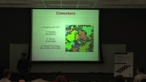 Thumbnail for Ordered and disordered motion in dense active materials - Ludovic Berthier