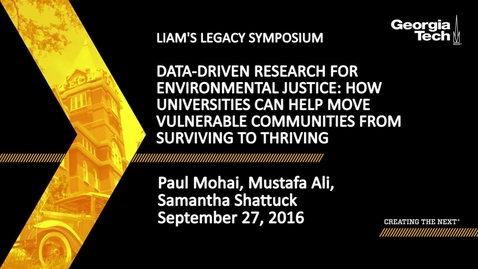 Thumbnail for Data-Driven Research for Environmental Justice: How Universities Can Help Move Vulnerable Communities from Surviving to Thriving