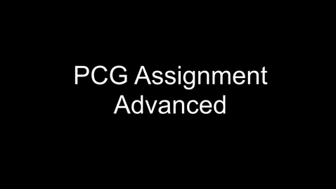 Thumbnail for entry 2021 - GameAI - PCG Assignment - Advanced Techniques