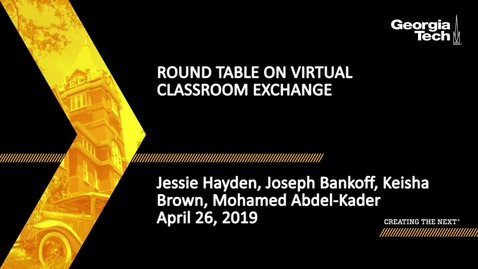 Thumbnail for entry Roundtable on Virtual Classroom Exchange