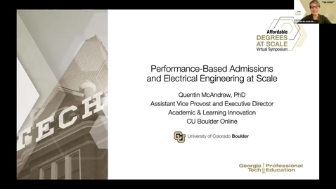 Thumbnail for entry Performance-Based Admissions and Electrical Engineering at-Scale