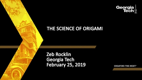 Thumbnail for Zeb Rocklin - The Science of Origami