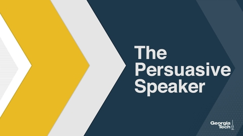 Thumbnail for entry The Persuasive Speaker