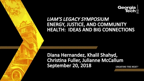 Thumbnail for Energy, Justice, and Community Health: Ideas and Big Connections