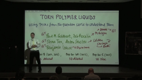 Thumbnail for entry Some universal features of soft random solids - Paul Goldbart