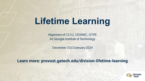 Thumbnail for Jan 10 Lifetime Learning Campus Listening Session