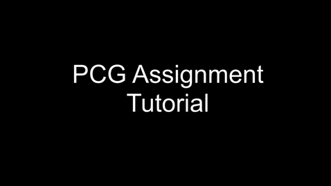 Thumbnail for 2021 Game AI - PCG Assignment - Intro