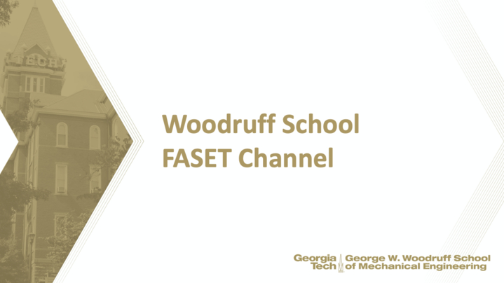 Thumbnail for channel Woodruff School FASET Channel