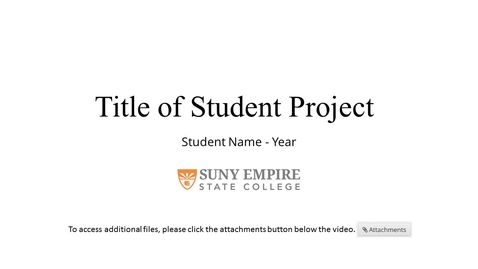 Thumbnail for Title of Project - Jane Doe - 2017