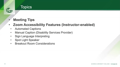 Thumbnail for Using Zoom’s Accessibility Features to Improve the Student Experience 