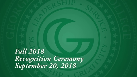 Thumbnail for 2018-09-20 - Fall Recognition Event