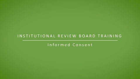 Thumbnail for Informed Consent