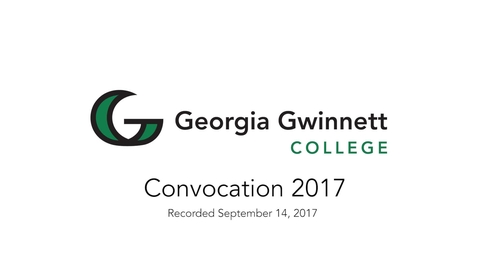 Thumbnail for 2017-09-14 - Convocation
