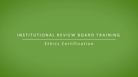 Thumbnail for Ethics Certification