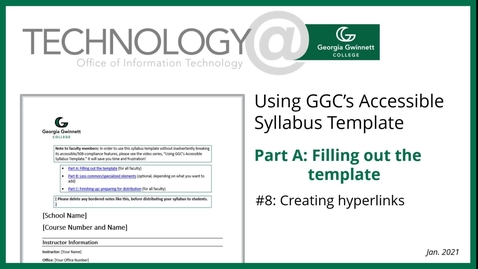 Thumbnail for A-08 Creating Hyperlinks