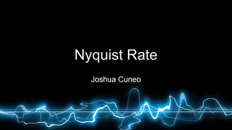 Thumbnail for ITEC2110 Nyquist Rate