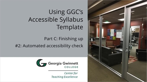 Thumbnail for C-02 Automated accessibility check
