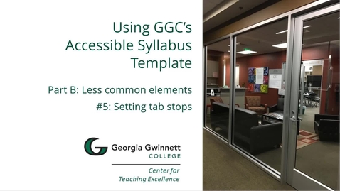 Thumbnail for B-05 Setting tab stops