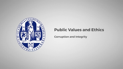 Thumbnail for Corruption and Integrity