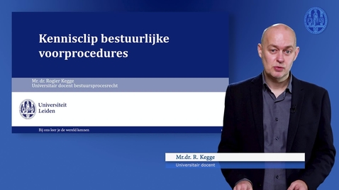 Thumbnail for Kennisclip: bestuurlijke voorprocedures