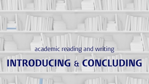 Thumbnail for 17. ATC - Introducing and concluding