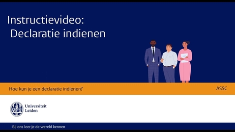 Thumbnail for Instructie video Declaratie