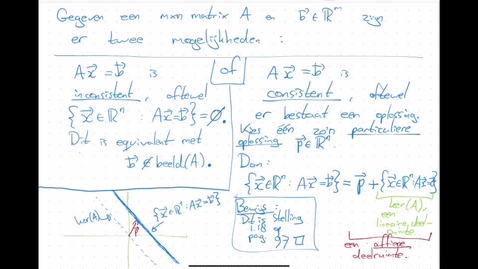 Thumbnail for LA1NA 5.5 inhomogene stelsels en affiene deelruimtes