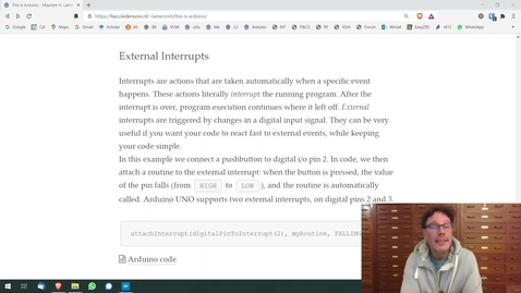 Thumbnail for External interrupts - This is Arduino #9