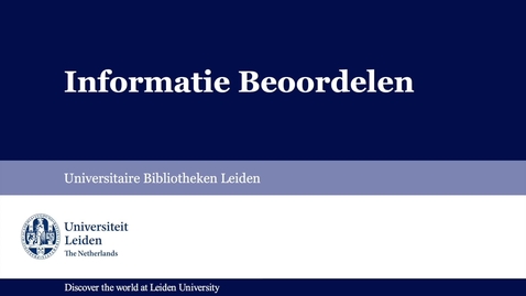 Thumbnail for Informatie Beoordelen 2021 Webversie