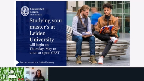 Thumbnail for Studying your master's  at Leiden University