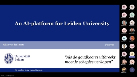 Thumbnail for SAILS Lunch Time Seminar: Julian van der Kraats, 4/3/2024