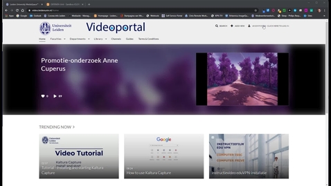 Thumbnail for Starten van Live Room sessie door docent en student