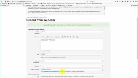 Thumbnail for 2b. Webcam opname maken en uploaden