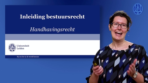 Thumbnail for Inleiding bestuursrecht - Handhavingsrecht