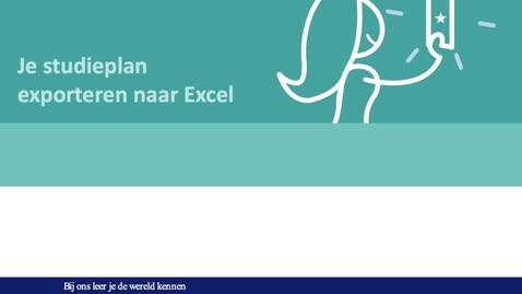 Thumbnail for Hoe kan ik mijn studieplan exporteren naar Excel?