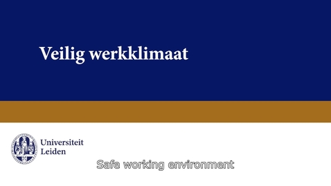 Thumbnail for Veilig werkklimaat