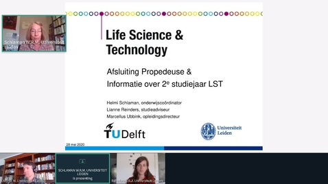 Thumbnail for Rec - 28 May 2020 15:46 - Opleiding bachelor Life Science and Technology.mp4