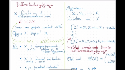 Thumbnail for 11.2 differentiaalvergelijkingen