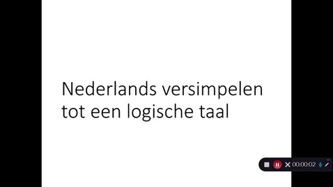 Thumbnail for Logica Week 2.2 Nederlands versimpelen tot een logische taal