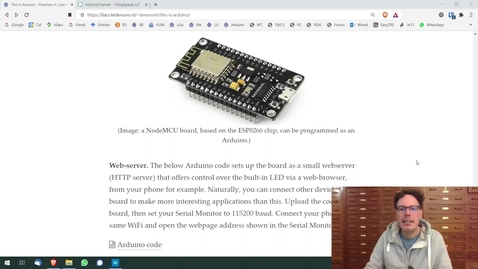 Thumbnail for WiFi web-client - This is Arduino #12