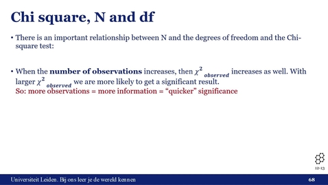 Thumbnail for Statistics EN Video 3 Assumptions of chi-square tests and alternatives