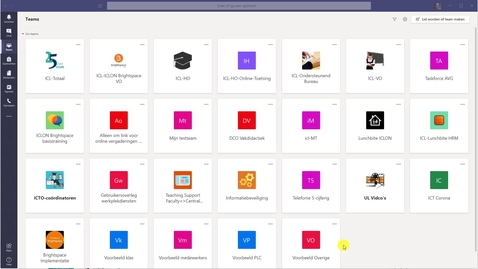 Thumbnail for Teams maken en beheren in MS Teams (UK/NL subtitles)