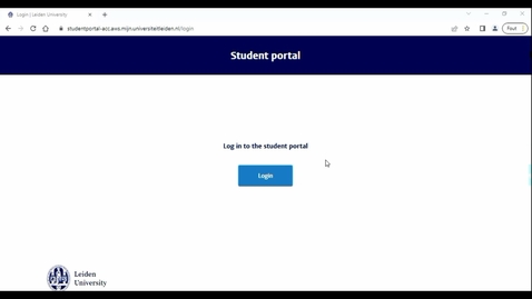 Thumbnail for Explanation Student Portal