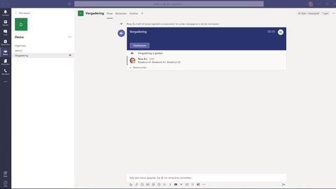 Thumbnail for Breakout Rooms met MS Teams