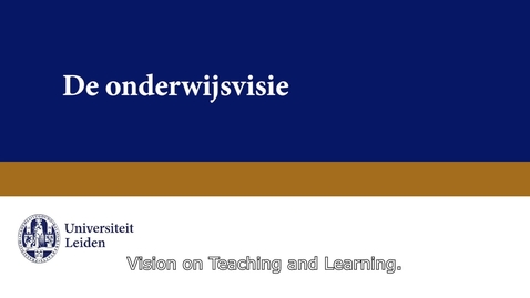 Thumbnail for De onderwijsvisie