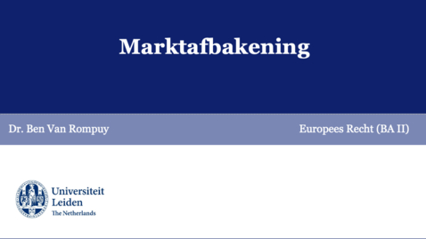 Thumbnail for BA2 EU week 6 misbruik van machtspositie (4) Marktafbakening